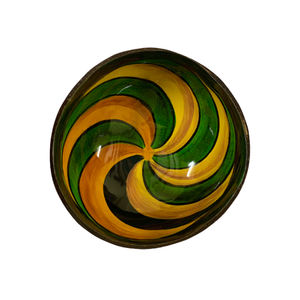 Juego de cuencos de coco de cerámica ecológicos de alta calidad, bandeja de plato de madera de diseño moderno y ligero, el mejor precio hecho en Vietnam para alimentos - Product Image 1