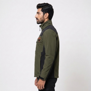 Vestes softshell pour hommes, légères, extensibles, résistantes aux intempéries, de qualité supérieure, pour la randonnée, en tissu extensible. - Product Image 5
