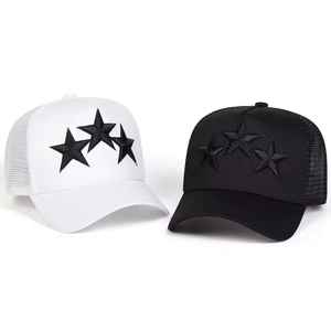 Gorra Trucker Personalizada con Bordado de Estrella de Alta Calidad, al Mejor Precio, Hecha en Pakistán - Product Image 1