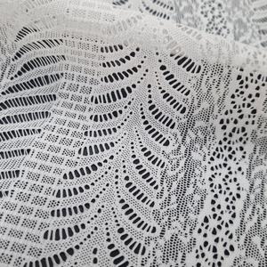 Encaje Elástico Abstracto de 24 cm, Encaje Elástico Ancho de Nailon y Spandex, Encaje de Punto para Lencería y Bandas de Sujetador - Product Image 1