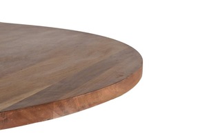 Table à manger ronde moderne en bois avec design à pieds en X, style scandinave, mobilier pour la maison, capacité 4 personnes - Product Image 2