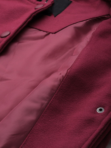 Custom Embroidered <b>Varsity</b> <b>Jacket</b> <b>Women</b> Letterman <b>Varsity</b> <b>Bomber</b> <b>Jackets</b> Wholesale Turn Down Collar Button Down <b>Varsity</b> <b>Jacket</b> - Product Image 6