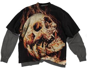 เสื้อยืดผู้ชายสองชั้นสีซีดจาง ผ้าฝ้ายเจอร์ซีย์ 100% ออกแบบเองได้ ทรงโอเวอร์ไซส์ ไหล่ตก สไตล์สตรีทแวร์ เสื้อยืดเปล่าสำหรับผู้ชาย - Product Image 3