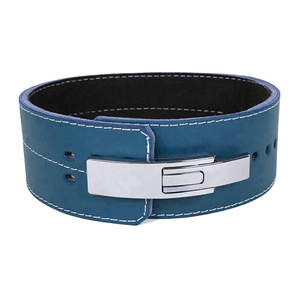Ceintures de musculation en cuir de vachette antidérapantes avec logo couleur personnalisé, boucle à levier, soutien lombaire pour squats et entraînements, protection professionnelle - Product Image 1
