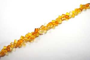 Perles carrées lisses en calcédoine jaune naturelle, pierres précieuses en vrac pour la fabrication de bijoux, vente en gros - Product Image 3