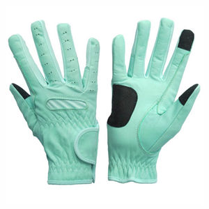 Guantes Ecuestres Unisex de Cuero Genuino de Alta Calidad, Transpirables y Ajustados para Montar a Caballo con Logotipo OEM - Product Image 1