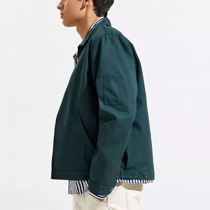 Men's <b>Jackets</b> High Durable Cotton Canvas <b>Zip</b> <b>Up</b> <b>Jacket</b> For Man Heavy Duty Hand Pocket Casual Streetwear Wholesale Man <b>Jackets</b> - Product Image 2