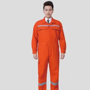 Vêtements de travail personnalisés avec logo, vêtements de sécurité haute visibilité, combinaisons réfléchissantes en polyester pour hommes, combinaison de travail pour mécaniciens - Product Image 3