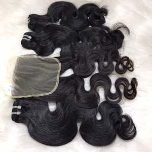 ผมต่อแบบตรงจากธรรมชาติบริสุทธิ์ของ100% ผมสีอ่อน - Product Image 3