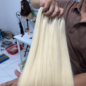 Top vente en gros 613 paquets de cheveux vierges Extensions de cheveux humains droits à double os dessiné - Product Image 5