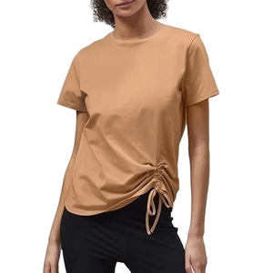 Nouvel arrivage Personnaliser la conception T-shirt pour femmes à col rond et manches courtes, coupe régulière, vêtements de mode, vêtements de sport, tenue d'été - Product Image 1