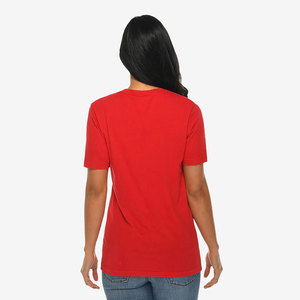 Red Essential Pure Cotton Short Sleeve Crew Neck T-Shirt Men Cotton Half Sleeve <b>Round</b> Neck T-Shirt - Product Image 2