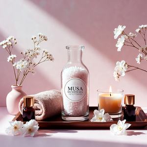 Sal de Baño Natural de Lavanda en Piedra Tallada, Minerales del Mar Muerto, Extractos Herbales, Ecológica, Terapia Relajante, Frasco de 750g, Spa - Product Image 2