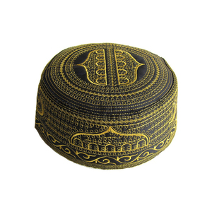 Best Selling Wholesale Embroidery Muslim Prayer <b>Cap</b> Customized Material Adjustable Size <b>Men</b> Ramadan Eid Gift <b>Caps</b> OEM Service - Product Image 1