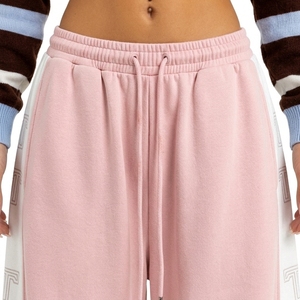 Women's Wide Leg Mid <b>Waist</b> Drawstring <b>Elastic</b> <b>Waist</b> Sweatpants Casual Loose Fit Soft Lounge <b>Trousers</b> with Side Panel - Product Image 4