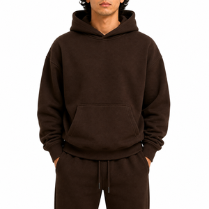 Conjunto Deportivo Personalizado para Hombre, Sudadera con Capucha de Felpa Técnica Extra Grande, 100% Algodón, Pantalones Deportivos Holgados - Product Image 1