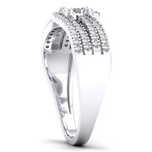 Anillo Solitario REYES de Plata de Ley 925 de Alta Calidad con Corte Ovalado y Moissanita de 0.56Ct para Mujer, Regalo de Compromiso, Joyería Fina - Product Image 3