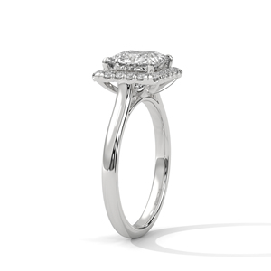 Brilliant Princess Cut Diamond <b>Ring</b> <b>Crafted</b> From 14K White Gold Classic GRA Certified Engagement <b>Ring</b> With Lab Grown Diamonds - Product Image 2