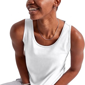 Camiseta sin Mangas de Alta Calidad para Mujer, Verano, Casual, Sexy, 100% Algodón, Secado Rápido, Transpirable, Ecológica, Personalizada, OEM, para Gimnasio - Product Image 6