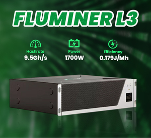 Nouveau Fluminer L3 2026 9.5Gh/s 1700W – Miner ASIC Scrypt pour Dogecoin et LTC, idéal pour le minage crypto à domicile - Product Image 2