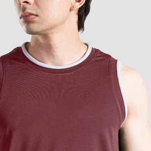 Wholesale Custom Breathable Quick Dry Polyester/cotton <b>Stringer</b> Gym <b>Vest</b> Fitness Singlet Workout Muscle Bodybuilding <b>Men's</b> Tank - Product Image 6