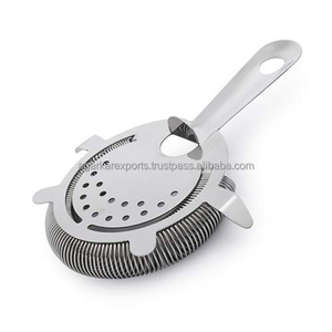 Colador de cócteles de acero inoxidable de grado alimenticio, herramienta de barra resistente para uso doméstico, en pubs y por parte de bartenders. - Product Image 3