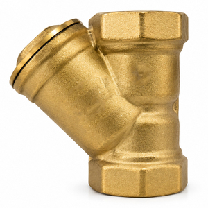 Filtre en Y en laiton haute performance pour le contrôle du débit d'eau et la protection des conduites - Product Image 1