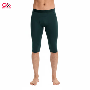 Pantalones Cortos de Compresión Deportivos para Hombre, de Color Sólido, Transpirables, de Secado Rápido, Cintura Elástica, Precio Bajo - Product Image 3