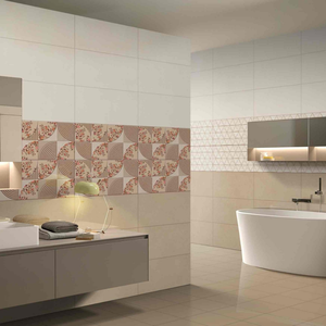 Azulejo de Pared Cerámico Blanco Brillante de 300x600, Estilo Moderno y Minimalista para Oficinas Corporativas y Renovación de Edificios Comerciales - Product Image 1
