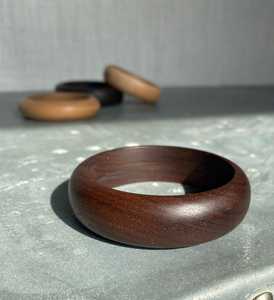 Brazalete de Madera Vintage Hecho a Mano, Adorno para la Muñeca, Joyería de Diseño Étnico, Regalo Casual de Moda para Chicas, Floral/Geométrico - Product Image 4
