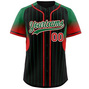 Custom Made Plus Size Summer Baseball Jersey Wholesale Blank Sublimation Printed Team Jerseys Cotton/Polyester Breathable Quick - Product Image 3