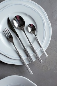 Elegant Metal Flatware <b>Set</b> With High Mirror Polish <b>Spoon</b> <b>Fork</b> <b>Knife</b> Cutlery - Product Image 3