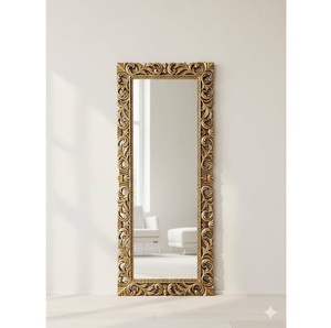 Vintage Farmhouse <b>White</b> Carved Wooden Full Length Decorative Wall <b>Mirror</b> Antique Ornate Framed At Wholesale Price - Product Image 6