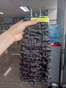 Precio al por mayor Color de pelo vietnamita crudo birmano rizado doble dibujado pelo de la mejor calidad pelo a granel cutícula vietnamita alineada - Product Image 3