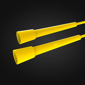 Cuerda para Saltar de Plástico Amarillo, Ligera, Portátil, Equipo para Mejorar la Flexibilidad en el Gimnasio en Casa - Product Image 4