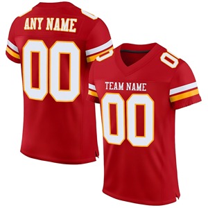 Maillots de football américain de style classique de haute qualité, uniformes d'équipe personnalisés avec les noms et les numéros des joueurs - Product Image 1
