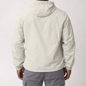 Men's Lulu <b>Jacket</b> Stretch Breathable Nylon <b>Canvas</b> Coat with Windproof Hood Casual Style Zipper Hiking Camping OEM men's <b>jackets</b> - Product Image 4
