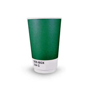 Gobelets en papier à double paroi personnalisés de 16 oz avec laminage PE pour l'emballage alimentaire - Product Image 2