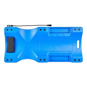 Chariot d'atelier en plastique à profil bas avec éclairage LED, capacité de 350 lb, 6 roulettes pivotantes, 40 po - Product Image 1