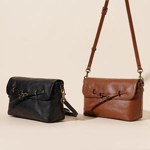 Nouvelle Tendance 2026 : Sac Bandoulière Grande Capacité en Cuir Véritable Marron et Noir pour Femme - Product Image 2