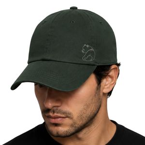 Casquette de baseball minimaliste vert forêt Panda, ajustable, en coton, style décontracté, streetwear, sport, unisexe, personnalisable OEM ODM, vente en gros - Product Image 1