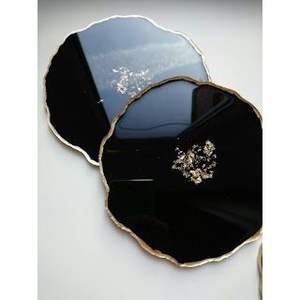 Oval and Round Resin Coasters with Smooth Glossy Finish <b>Beverage</b> <b>Serving</b> <b>Sets</b> - Product Image 4