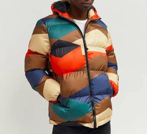2026 Customizable Men's Hooded Puffer Jacket Trendy Warm <b>Winter</b> <b>Coat</b> with <b>Long</b> Zip Multiple Pockets Outdoor Jacket - Product Image 3