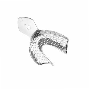 Bandeja de Impresión de Acero Inoxidable Personalizada de Alta Calidad para Ortodoncia Dental, Instrumentos de Accionamiento Manual, Certificación CE - Product Image 3