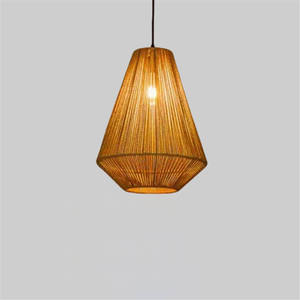 Eco Friendly Woven Rattan Antique Round Pendant Lamp Handmade <b>Ceiling</b> <b>Light</b> for Home - Product Image 4
