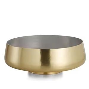 Tazón de Sopa de Metal de Diseño, Plato Hondo de Acero Inoxidable para Servir, Decoración Contemporánea - Product Image 1