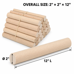 Fournisseur OEM de tiges et bâtons en bois massif poli (peuplier/pin), personnalisables, durables, pour la fabrication de meubles, les moulures décoratives et l'artisanat - Product Image 2