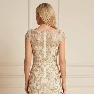 Vestido de Noche Estilo Sirena de Alta Demanda, Nuevo Diseño, Vestido de Lentejuelas con Cuentas Hechas a Mano, Elegante, Ajustado, Vestidos de Fiesta Formales para Mujer - Product Image 2