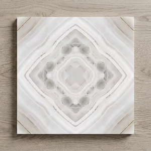 8mm Travertine Book Match Porcelain Floor Tiles 60x60cm Premium Ceramic Flooring 5 Year Warranty Non-Slip for Swimming <b>Pool</b> - Product Image 1