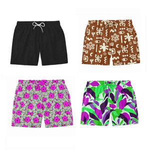 Shorts de Baño para Hombre, Cintura Media, Transpirables, de Secado Rápido, con Estampado Floral Sublimado, Antiarrugas y Sostenibles - Product Image 5